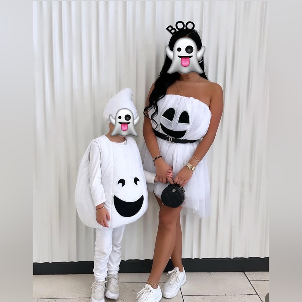 Pottery Barn Kids White Ghost Costume Glow in the Dark